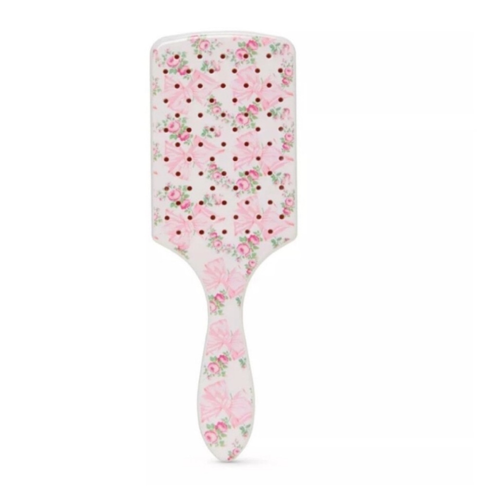 LoveShackFancy Limited Edition Sold Out Pink Floral Paddle Hair Brush